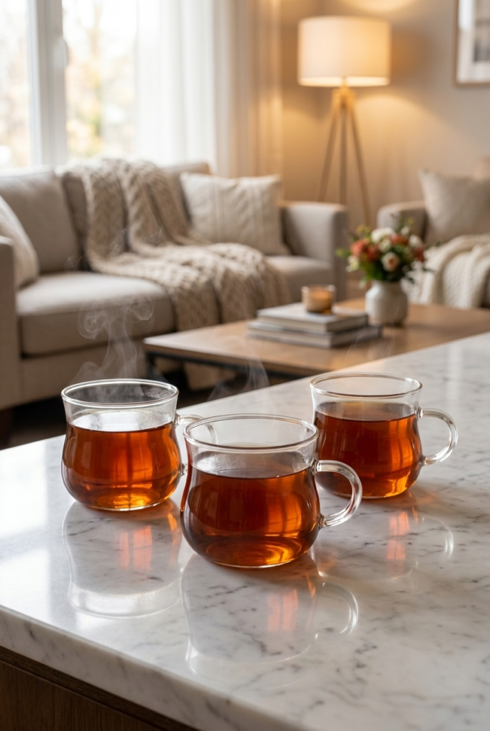 3'lü Borosilikat Cam Kupa Seti 160 ml – Şeffaf İnce Cam Kahve Fincanı – Çay, Türk Kahvesi, Espresso, Bitki Çayı ve Sunum Bardağı