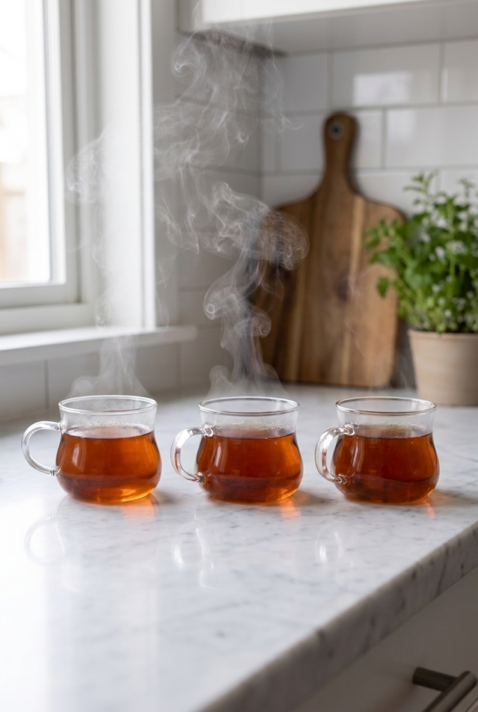 3'lü Borosilikat Cam Kupa Seti 200 ml – Şeffaf İnce Cam Kahve Bardağı – Çay, Latte, Cappuccino, Espresso ve Bitki Çayı Kupası