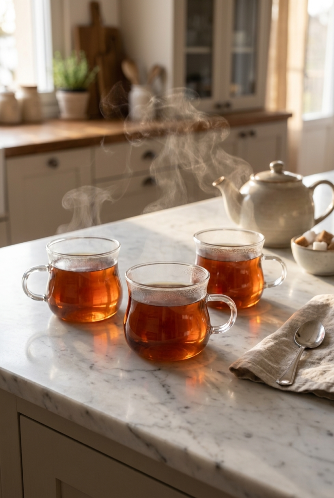3'lü Borosilikat Cam Kupa Seti 160 ml – Şeffaf İnce Cam Kahve Fincanı – Çay, Türk Kahvesi, Espresso, Bitki Çayı ve Sunum Bardağı